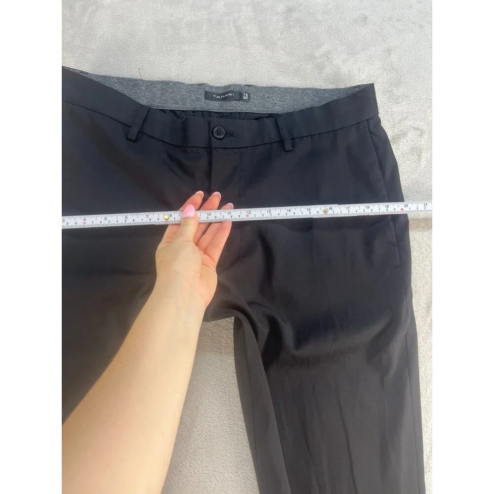 Tahari Dress Pants Mens  Black Cotton Pants 32 X L30 Career